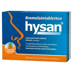 Hysan Bromelaintabletten ® magensaftresistent Tabletten, 100 St> Schnupfen & Nasennebenhöhlen