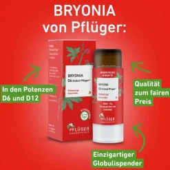 Bryonia D6 Globuli Pflüger Dosierspender, 10 g