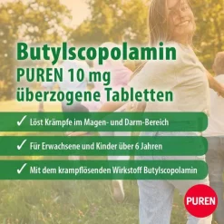 Butylscopolamin PUREN 10 mg Tabletten, 50 St