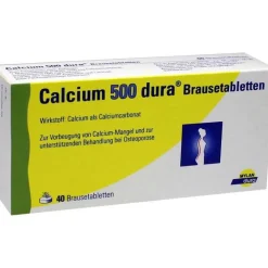 Dura Calcium 500 Brausetabletten, 40 St> Calcium