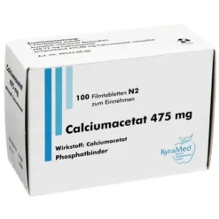 Calciumacetat 475 mg Filmtabletten, 100 St