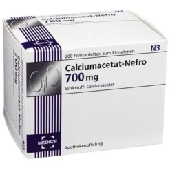Calciumacetat Nefro 700 mg Filmtabletten, 200 St