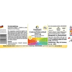 Warnke Calciumascorbat 300 mg Tabletten, 100 St><noscript><img width=
