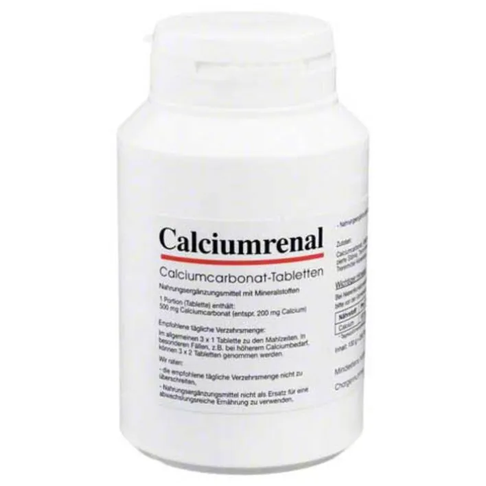 Bittermedizin Calciumcarbonat Calciumrenal Tabletten, 200 St> Calcium