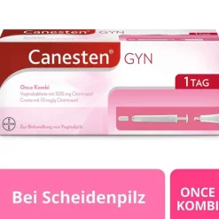 Canesten GYN Once Kombi zur Behandlung von Scheidenpilz, 1 P> Scheidenpilz Medikamente|Scheidenpilz Creme