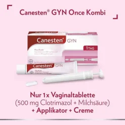 Canesten GYN Once Kombi zur Behandlung von Scheidenpilz, 1 P><noscript><img width=