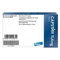 Capstar ™ 11,4 mg Tabletten für Katzen und kleine Hunde, 6 St> Flöhe, Zecken & Co.|Flöhe, Zecken & Co.