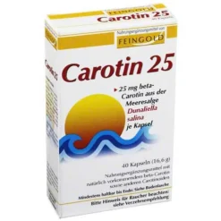 Feingold Carotin 25 Kapseln, 40 St> Vitamin A (Retinol)|Carotin