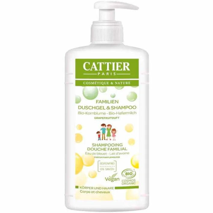 Cattier Moussant Familial Familien Duschgel und Shampoo, 500 ml> Duschgele