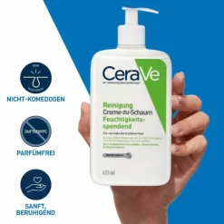 Cerave Creme-zu-Schaum Reinigung, 473 ml