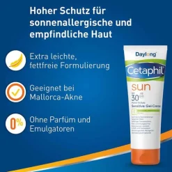 Cetaphil Sun sensitive Gel-Creme SPF 30 Sonnenschutz, 200 ml><noscript><img width=