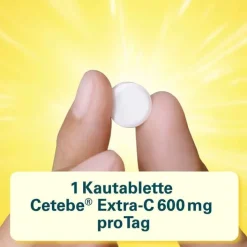 Cetebe Extra-C 600 mg Kautabletten, 60 St> Vitamin C (Ascorbinsäure)
