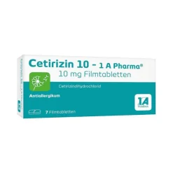 1A Pharma Cetirizin 10 – 1 A Pharma® Filmtabletten, 7 St> Cetirizin|Allergie Tabletten