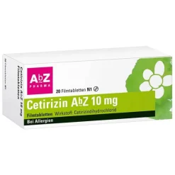 AbZ Cetirizin 10 mg Filmtabletten, 20 St> Allergie Tabletten|Allergie Medikamente