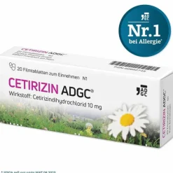 CETIRIZIN ADGC Filmtabletten, 20 St