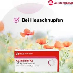 Aliud Pharma CETIRIZIN AL 10 mg Filmtabletten, 100 St> Allergie Medikamente|Cetirizin