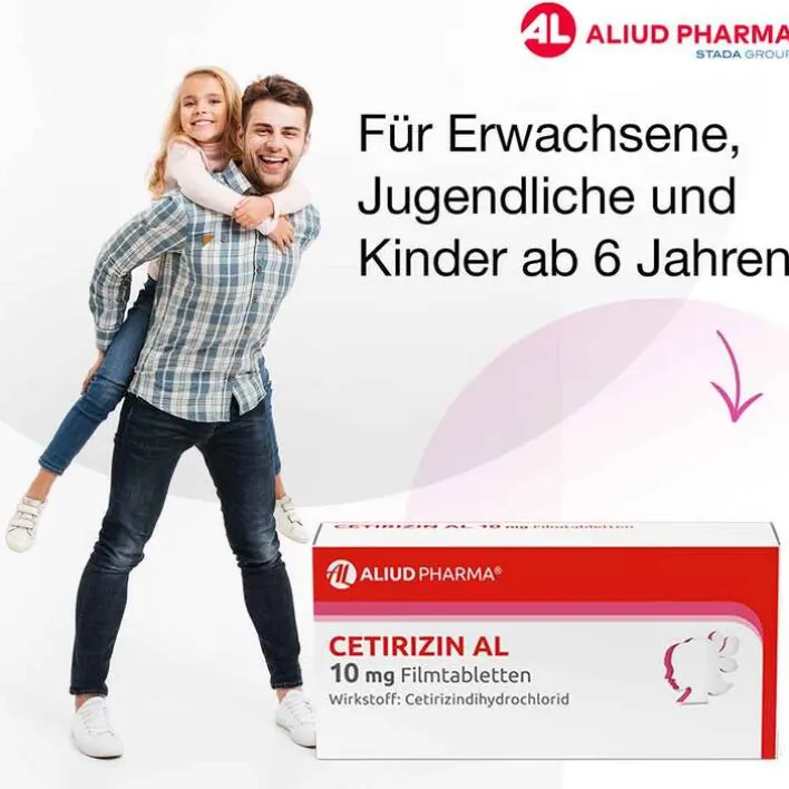 Aliud Pharma CETIRIZIN AL 10 mg Filmtabletten, 100 St> Allergie Medikamente|Cetirizin