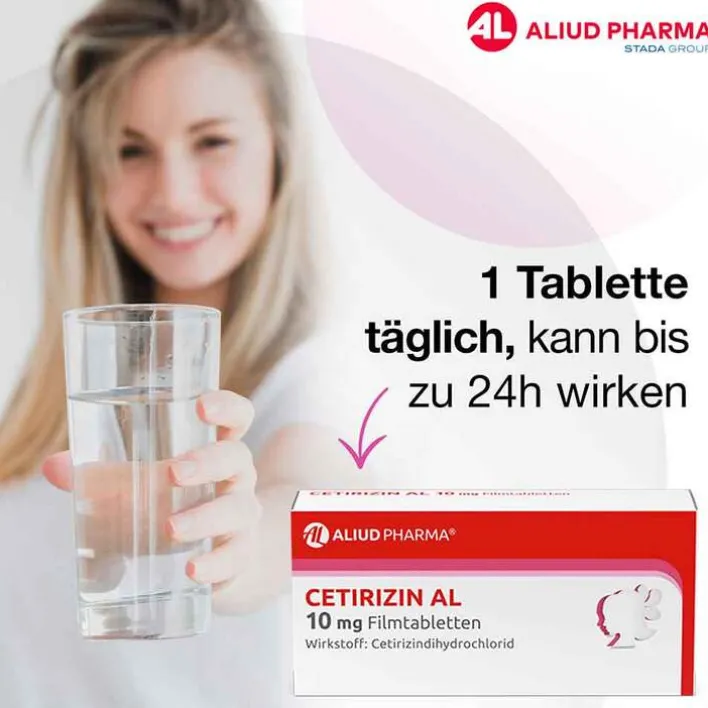Aliud Pharma CETIRIZIN AL 10 mg Filmtabletten, 7 St> Allergie Medikamente|Cetirizin