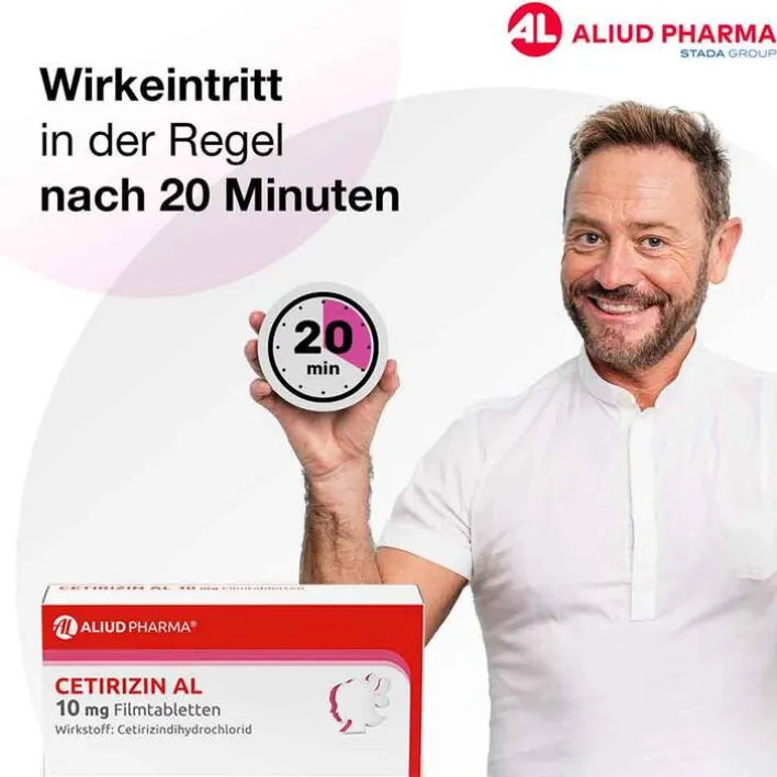 Aliud Pharma CETIRIZIN AL 10 mg Filmtabletten, 7 St> Allergie Medikamente|Cetirizin