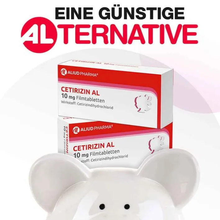Aliud Pharma CETIRIZIN AL 10 mg Filmtabletten, 7 St> Allergie Medikamente|Cetirizin