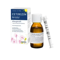 Aristo Cetirizin Allergiesaft 1 mg / ml Lösung zum Einnehmen , 75 ml> Cetirizin|Allergie Medikamente