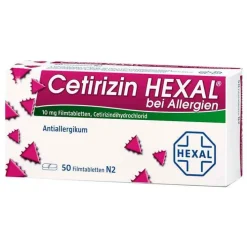 Hexal Cetirizin Filmtabletten bei Allergien, 50 St> Cetirizin|Allergie Tabletten
