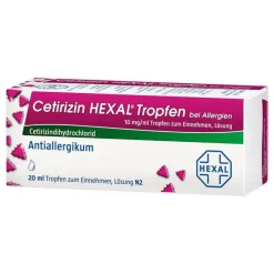 Hexal Cetirizin Tropfen bei Allergien, 20 ml> Cetirizin|Allergie Medikamente