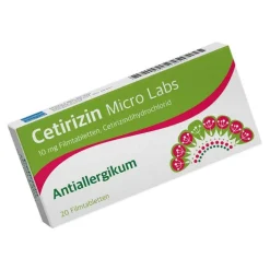 Micro Labs Cetirizin 10 mg Filmtabletten, 20 St> Cetirizin|Allergie Tabletten