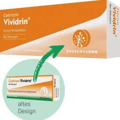 Cetirizin Vividrin® - Schnell wirksame Allergietabletten, 7 St
