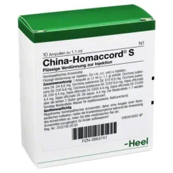 Homaccord China S Ampullen, 10 St> Heel
