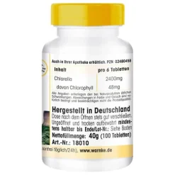 Warnke Chlorella 400 mg Tabletten, 100 St><noscript><img width=