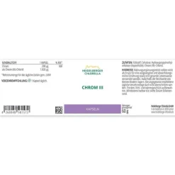 Heidelberger Chlorella Chrom III Kapseln, 120 St> Chrom