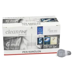 Cleanfine penta Pen Kanüle 31 G 6 mm, 100 St> Lanzetten & Stechhilfen