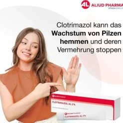 Aliud Pharma CLOTRIMAZOL AL 2% Vaginalcreme, 20 g><noscript><img width=