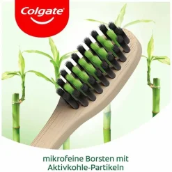 Colgate Bamboo Aktivkohle Zahnbürste mittel, 1 St