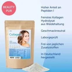 Pharma Peter Collagen Beauty 100% Kollagen Hydrolysat Pulver, 400 g><noscript><img width=