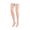 Compressana Calypso 140den Schenkelstrümpfe Größe 3 Spitzenhaftband sandel, 2 St