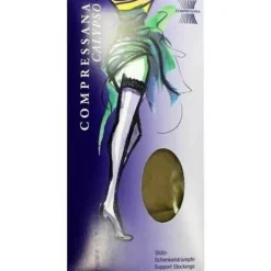 COMPRESSANA Calypso 70den Sch.Str.Gr.5 SHB perle, 2 St> Stütz- Und Reisestrümpfe