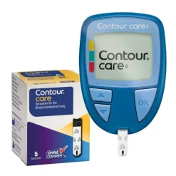 Contour Care Set Blutzuckermesssystem mg / dl, 1 P> Blutzuckermessgerät