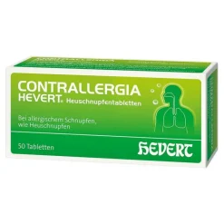 Hevert Contrallergia Heuschnupfentabletten, 50 St> Hevert|Homöopathische Allergiemittel
