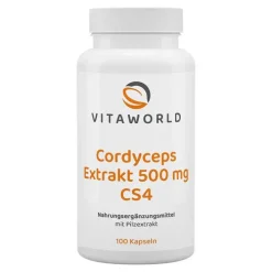 Vitaworld Cordyceps Extrakt 500 mg Kapseln, 100 St> Cordyceps