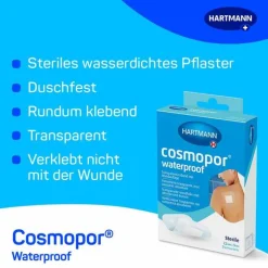 cosmopor® waterproof 7,2 cm x 5 cm steril, 5 St