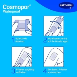 cosmopor® waterproof 7,2 cm x 5 cm steril, 5 St