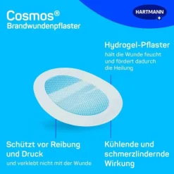 cosmos® Brandwundenpflaster 68 mm x 43 mm steril, 8 St