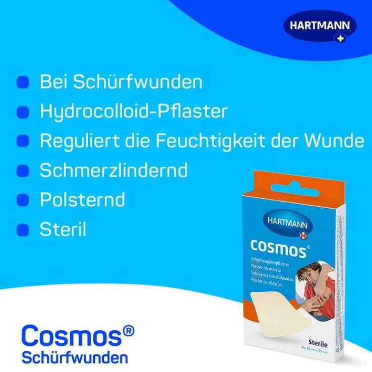 cosmos® Schürfwundenpflaster 45 mm x 65 mm steril, 4 St