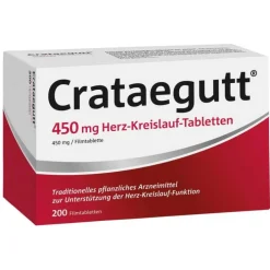 Crataegutt ® 450 mg Herz-Kreislauf-Tabletten, 200 St> Stärkungsmittel