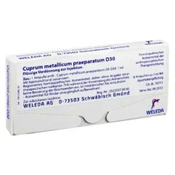 Weleda Cuprum metallicum praeparatum D 30 Ampullen, 8X1 ml> Herz, Kreislauf & Venen