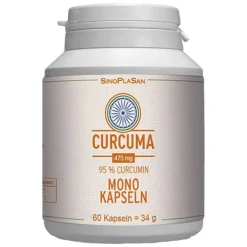 Curcuma 475 mg 95% Curcumin Mono-Kapseln, 60 St