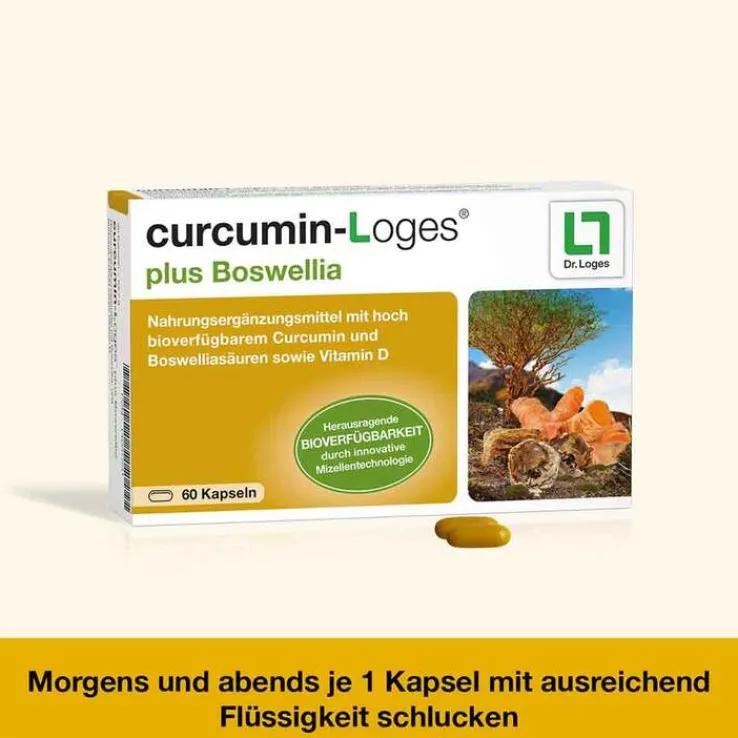 Curcumin-Loges plus Boswellia Kapseln, 120 St