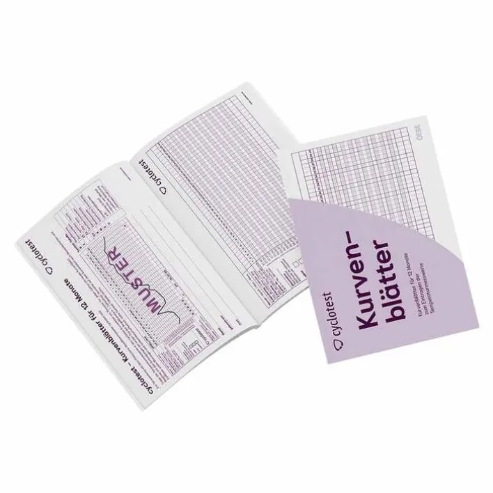 Cyclotest Kurvenblätter für Fruchtbarkeitsprofil, 1 P> Familienplanung|Natürliche Verhütung